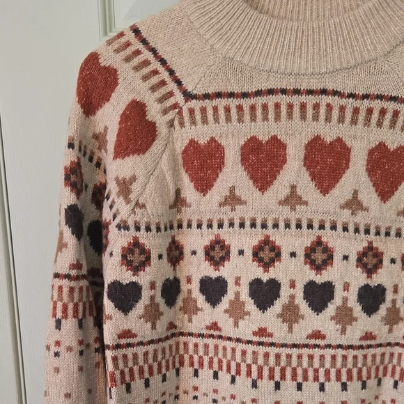 🤎 Heart Patterned Sweater - Picture 2 of 4